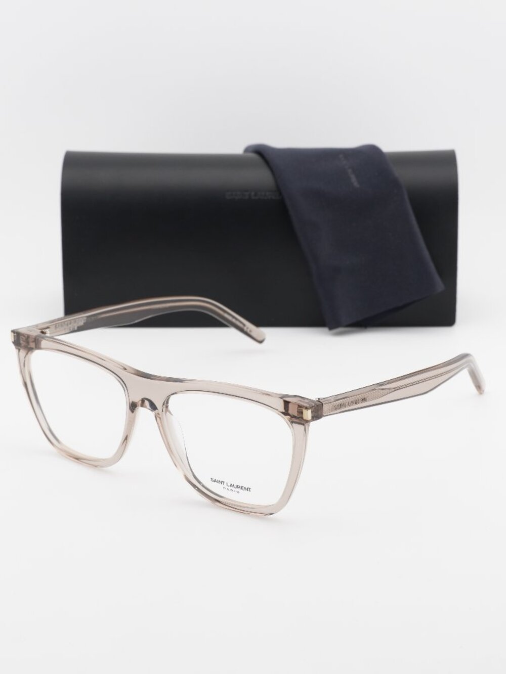 Saint Laurent SL518 004 Square Eyeglasses – Brown 56mm